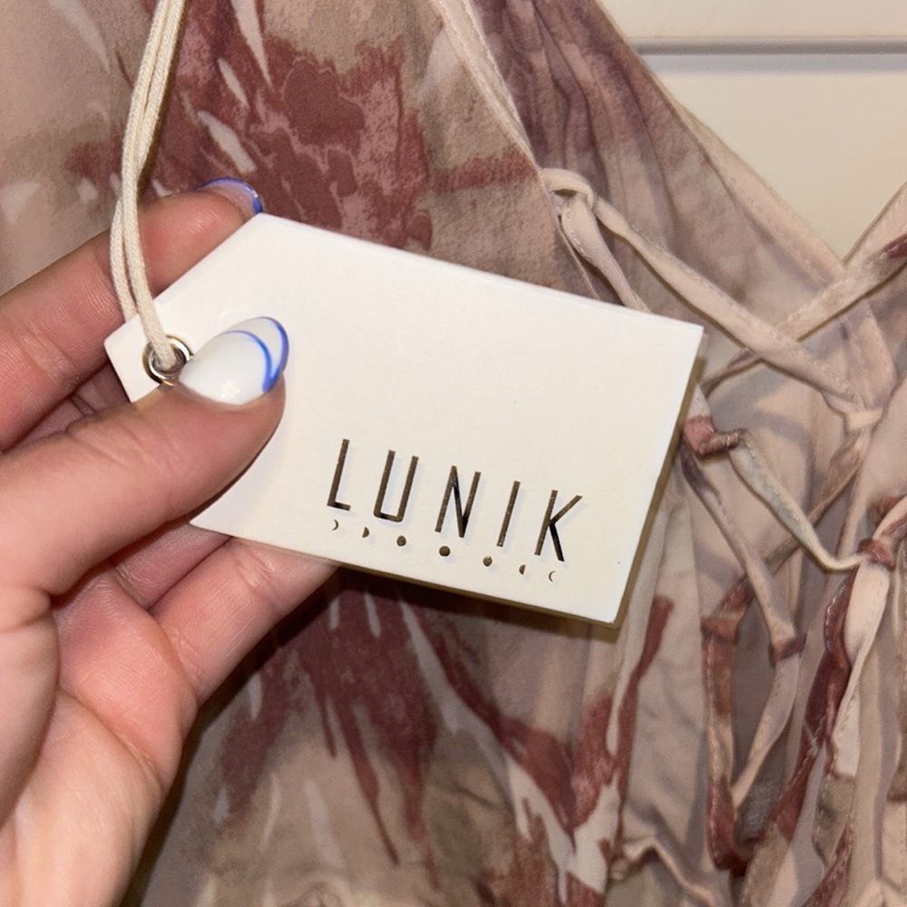 NWT Lunik Pink Floral Romper - Picture 6 of 6